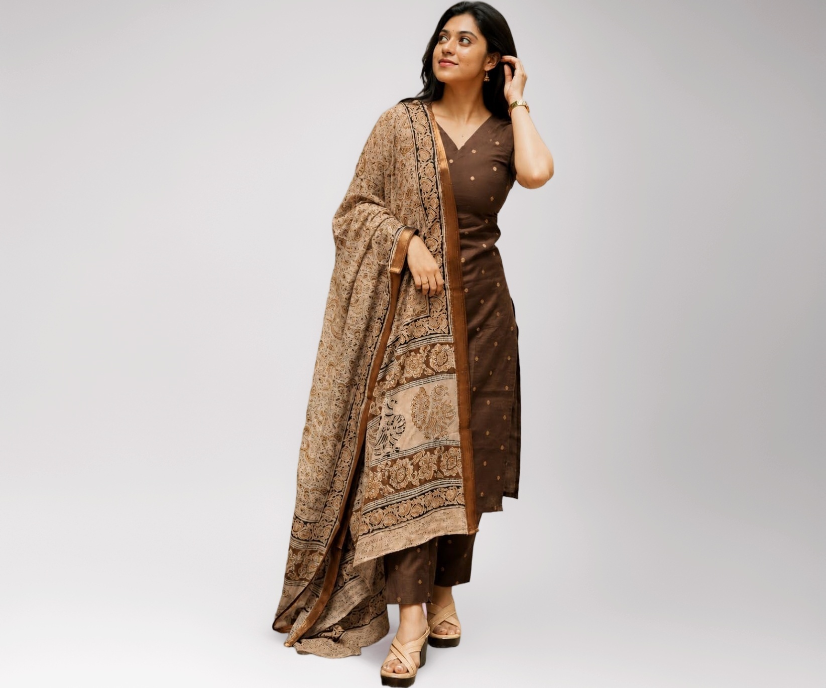 GoSriKi Kurta Set Women Viscose Printed | Kurti Set Woman | Kurta Pant