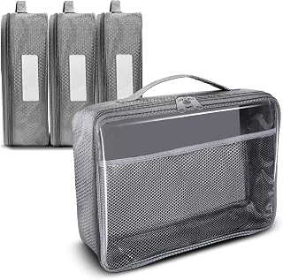 Toy Storage Bag, On the Go Toy Storage Organizer, Car Toy Organization, Blocks Travel Bag, Activity Bags for kids, Traveling Carrying Case, Storage Organizer (Large 4 pc Grey Bags)