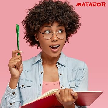 Matador Pen 0.5mm Hi-School Colours 5 pack