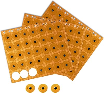 50 pcs NFC Tags NTAG215 FPC Tag Flexible NFC Nail Stickers Electronic Tag NFC Key Tags Waterproof Material Programmable RFID Sticker 10mm Round