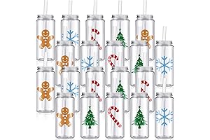 Layhit Christmas Mason Jars: Festive Reusable Cups for Holiday Cheer