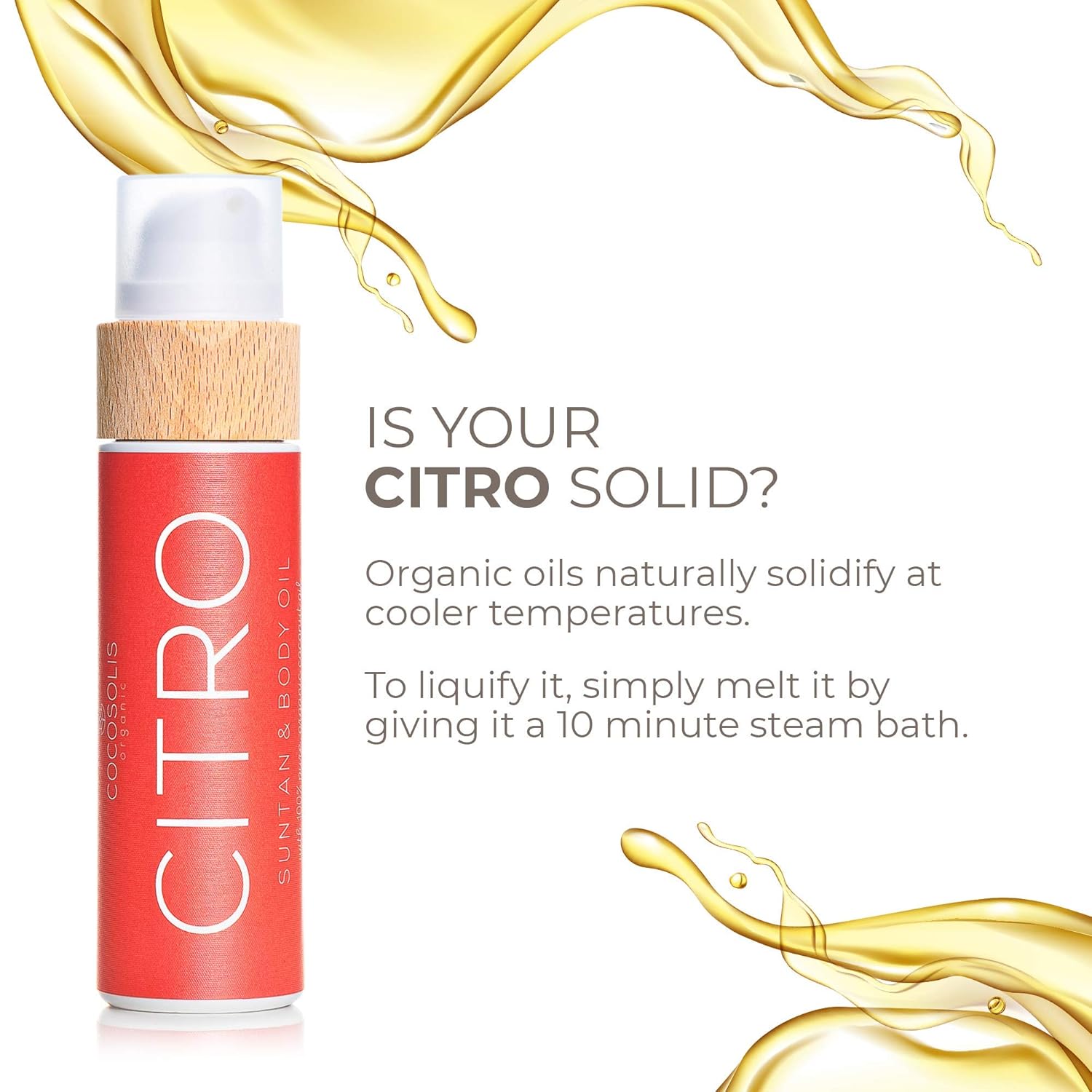 COCOSOLIS CITRO Tanning accelerator - organic tanning oil with vitamin E & citrus scent for a quick, intensive tan - tanning enhancer for a rich chocolate tan - nourishing body lotion - Image 6