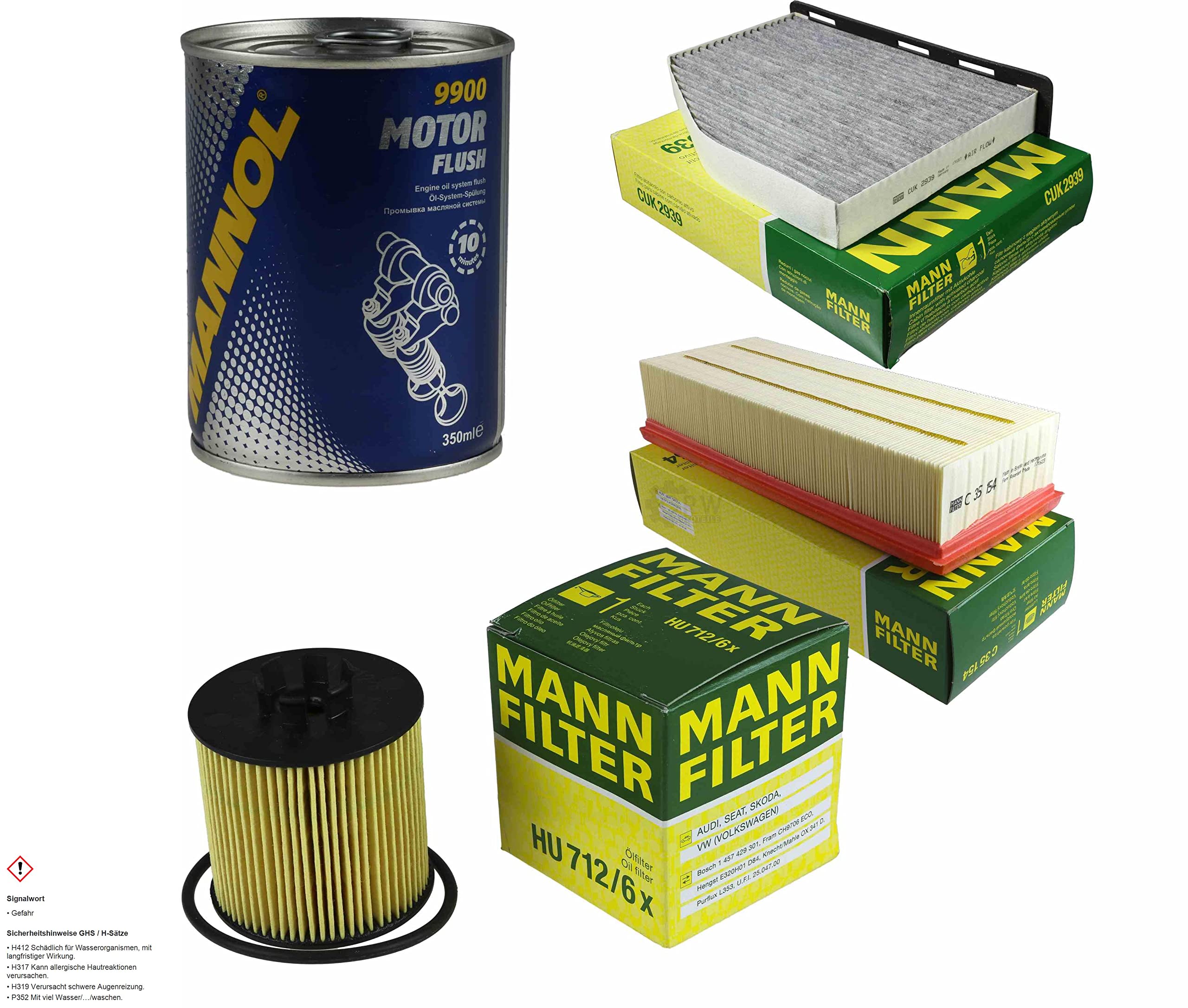 Set de filtres MANN d'origine 11587663 - Kit d'inspection - Moteur SCT