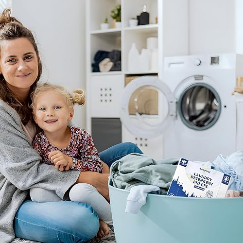 Miniatura 6 de Sábanas de detergente hipoalergénicas, 100 hojas ecológicas, sin plástico, tecnología sin líquidos, para el hogar, dormitorio, viajes, campamento y