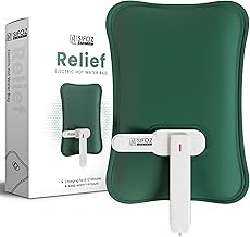 Sifoz Premium Electric Hot Water Bag for Pain Relief | 1 Year Warranty | Dual Insulation Silicon Technology Heating Pad For Period Cramps Hot Bags for Pain Relief in Shoulder, Back, Neck