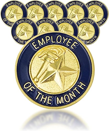 SHOP AWARDS AND GIFTS Pin de solapa esmaltado con acabado dorado, regalos de reconocimiento de agradecimiento al personal