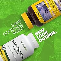 Vista 2 de NaturesPlus Multivitamínico ultra prenatal, 800 mcg de folato, 180 tabletas vegetarianas, suplemento prenatal con hierro, yodo, calcio y vitaminas