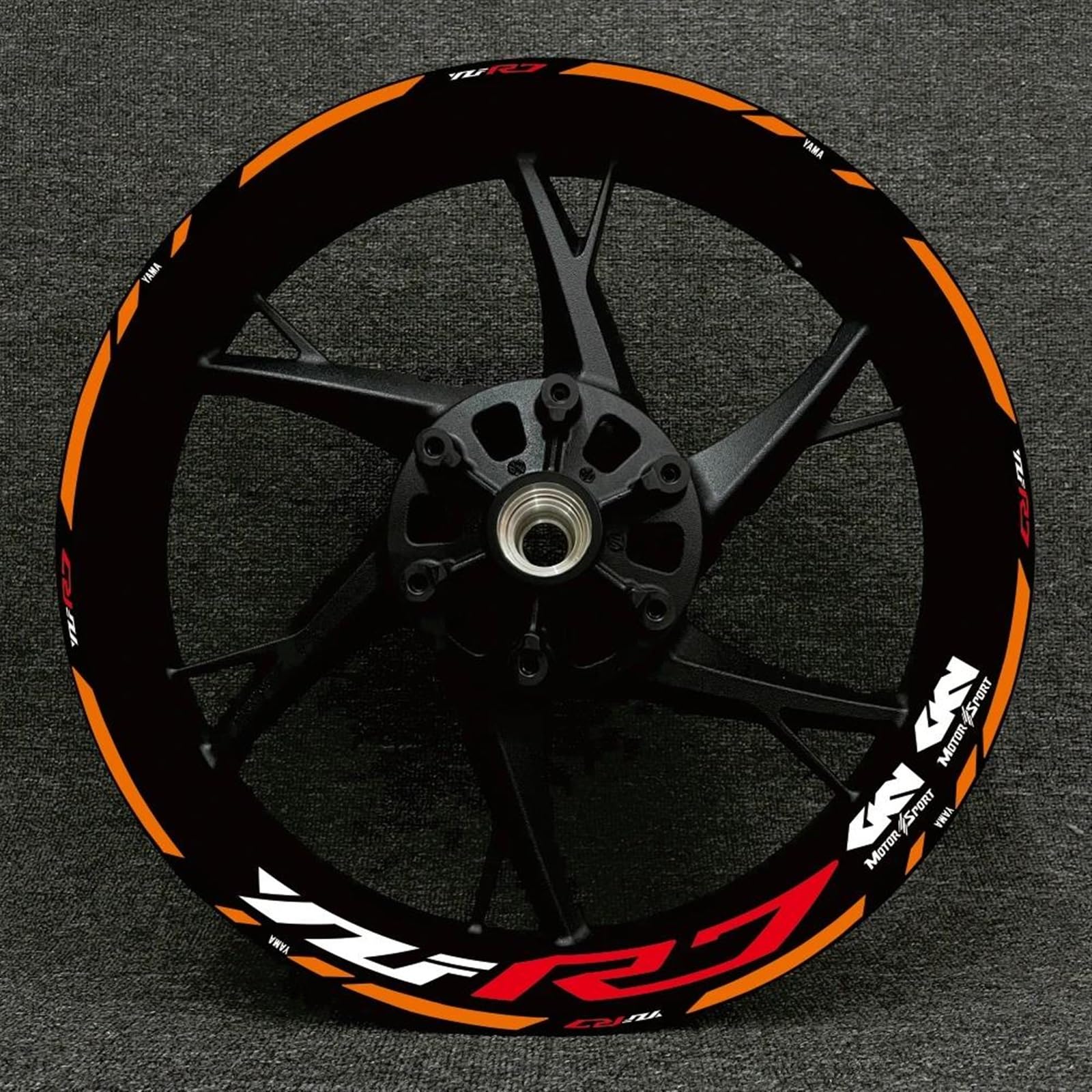 Stickers Motorcycle Wheel Stickers Night Reflective Decorative Rim for Yamaha YZFR7 YZF R7(Style 20)