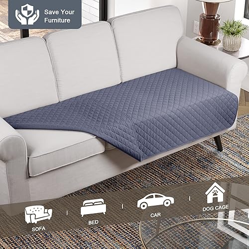 Miniatura 3 de TAOCOCO Manta de sofá impermeable para perro, funda de sofá, manta para mascotas para sofá, diván, fundas de sofá modulares reversibles, protector