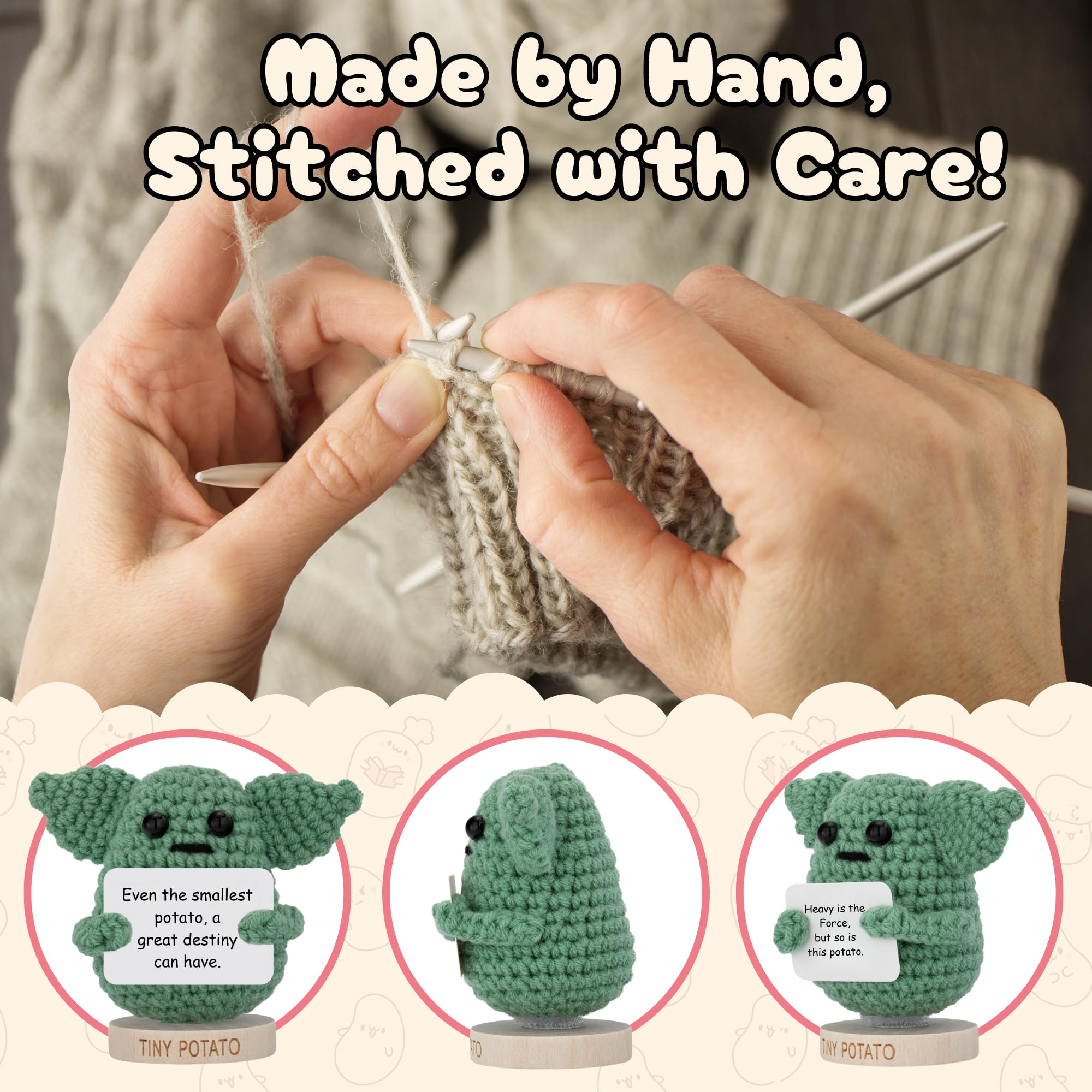 Positive Affirmation Gift Sloth Handmade Crochet Sloth - Mini Emotional ...