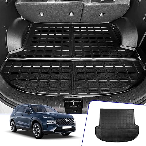 Rongtaod Tapete de carga compatible con Hyundai Santa Fe 2021-2023, tapete de carga, forro de carga para todo tipo de clima, accesorios de Santa Fe