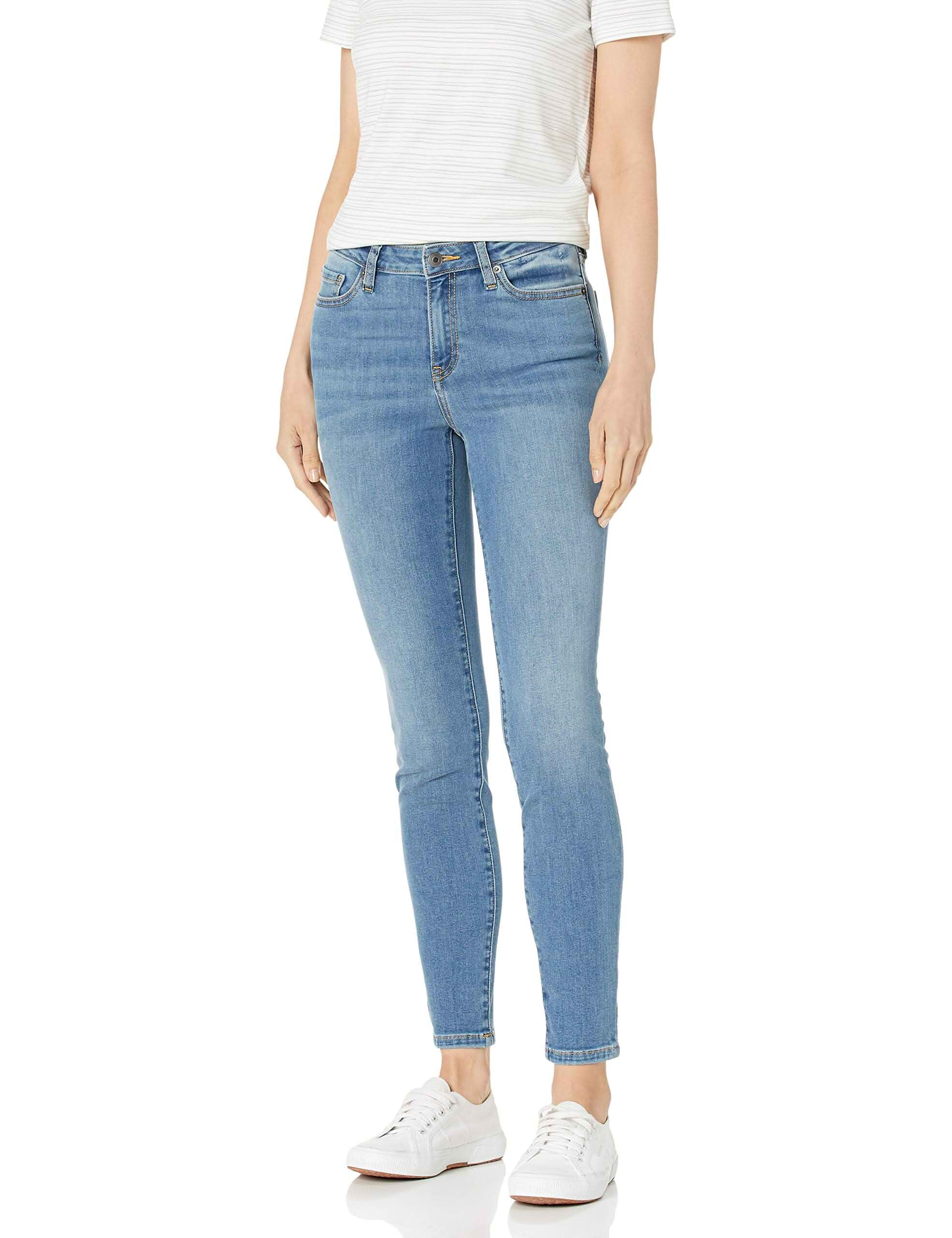 Amazon Essentials Women's Mid-Rise Stretchy Skinny Denim Jeans, 5-Pocket Jeans