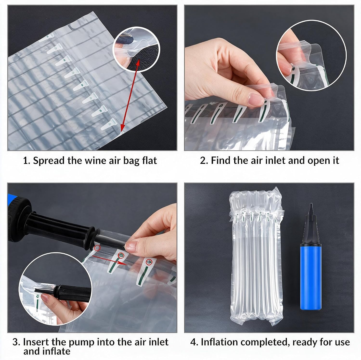 30 Pack Wine Bottle Protector Bags for Travel (30)