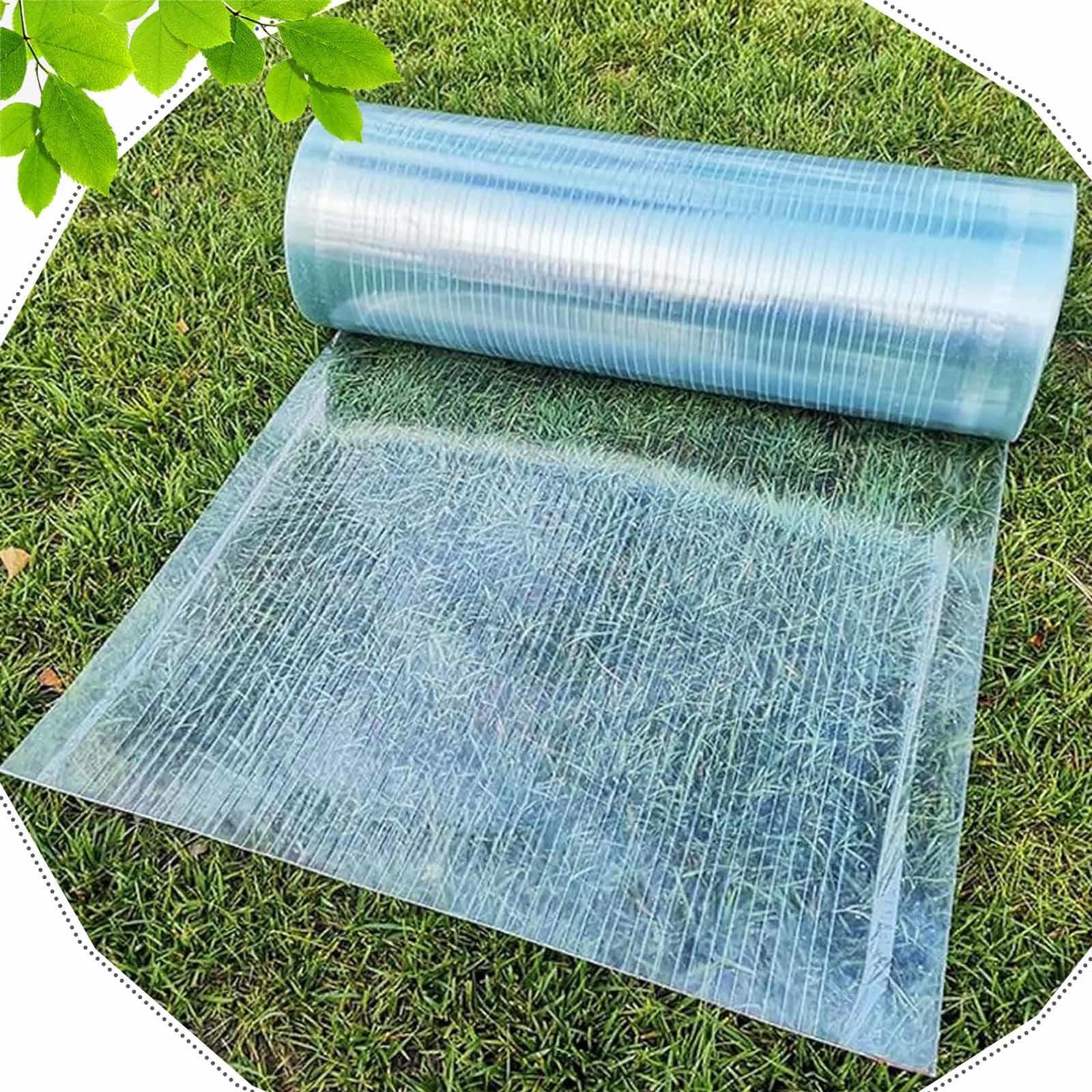 Polycarbonate Roofing Sheet, UV Resistant Greenhouse Panels, Lightweight Clear Plastic Roofing Sheets, Waterproof Insulated Glassfiber Panels, With Screws
