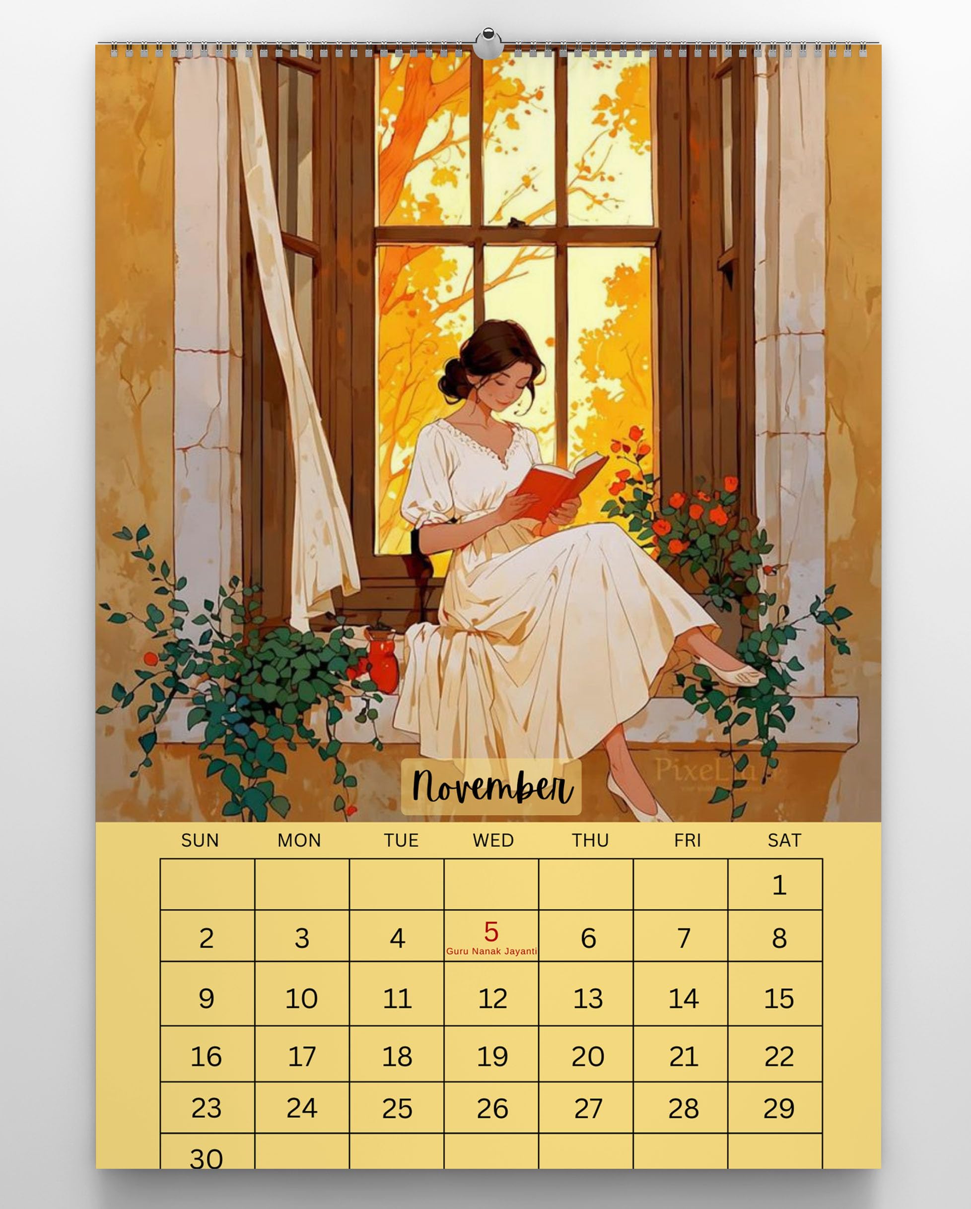 2026 Beautiful Girl Wall Calendar | Relaxed & Stylish Girl Images for your space | Extra Large 30x40 cm-image-22