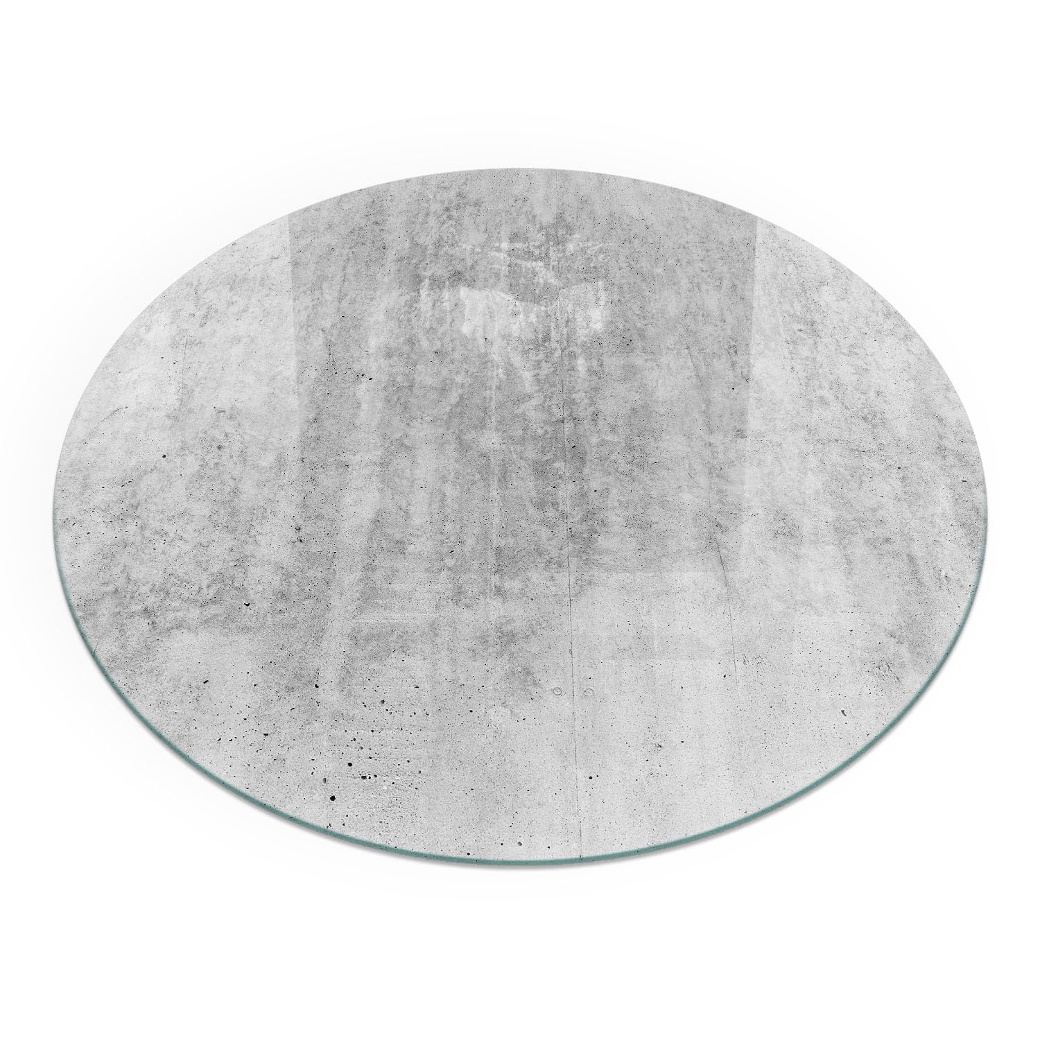 Placa térmica bajo chimenea 80 cm de hormigón crudo para acabar con las quemaduras del suelo