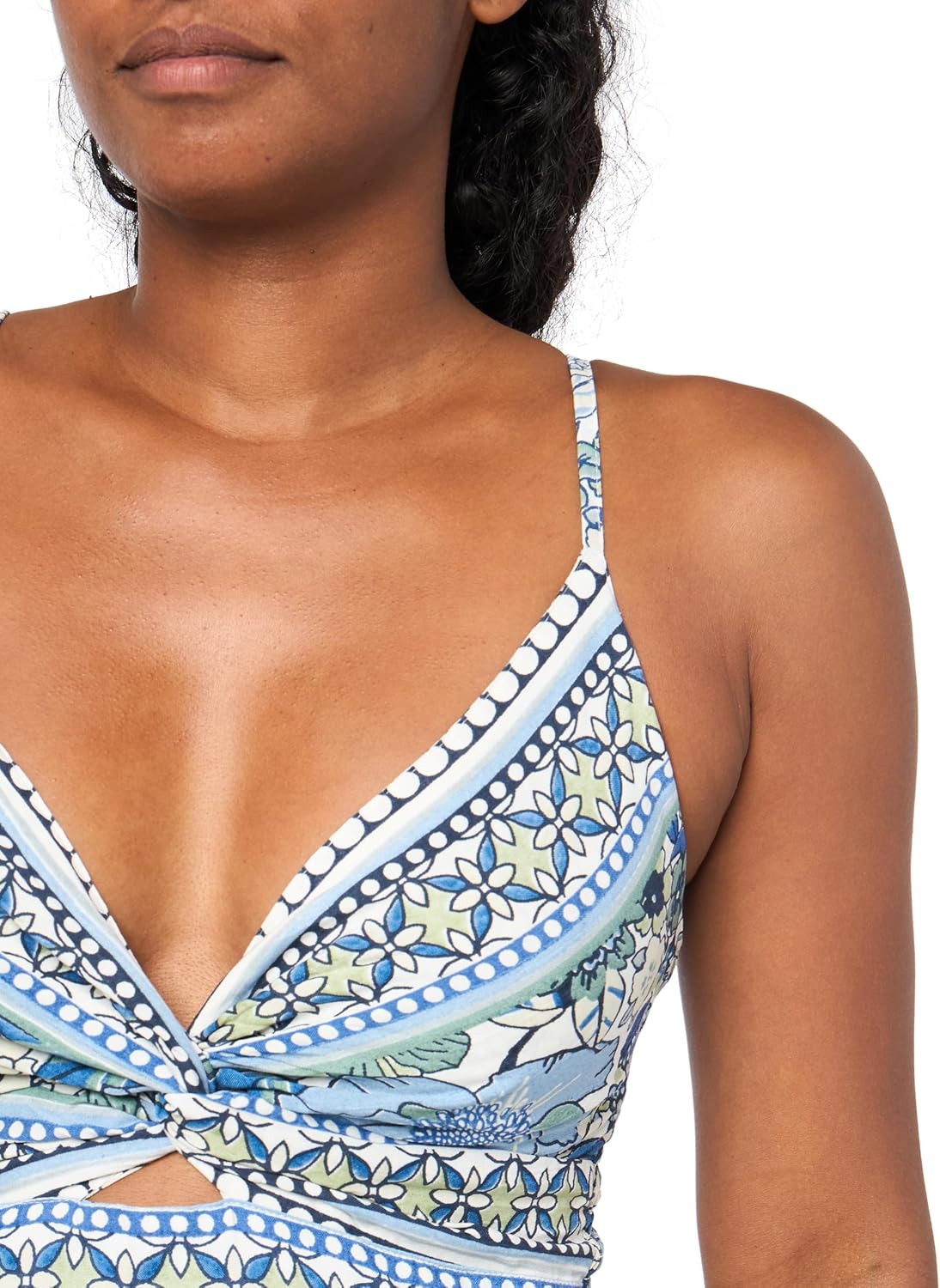 Angie Womens Angie Women's Floral Maxi Dress with Cutout - Image 3