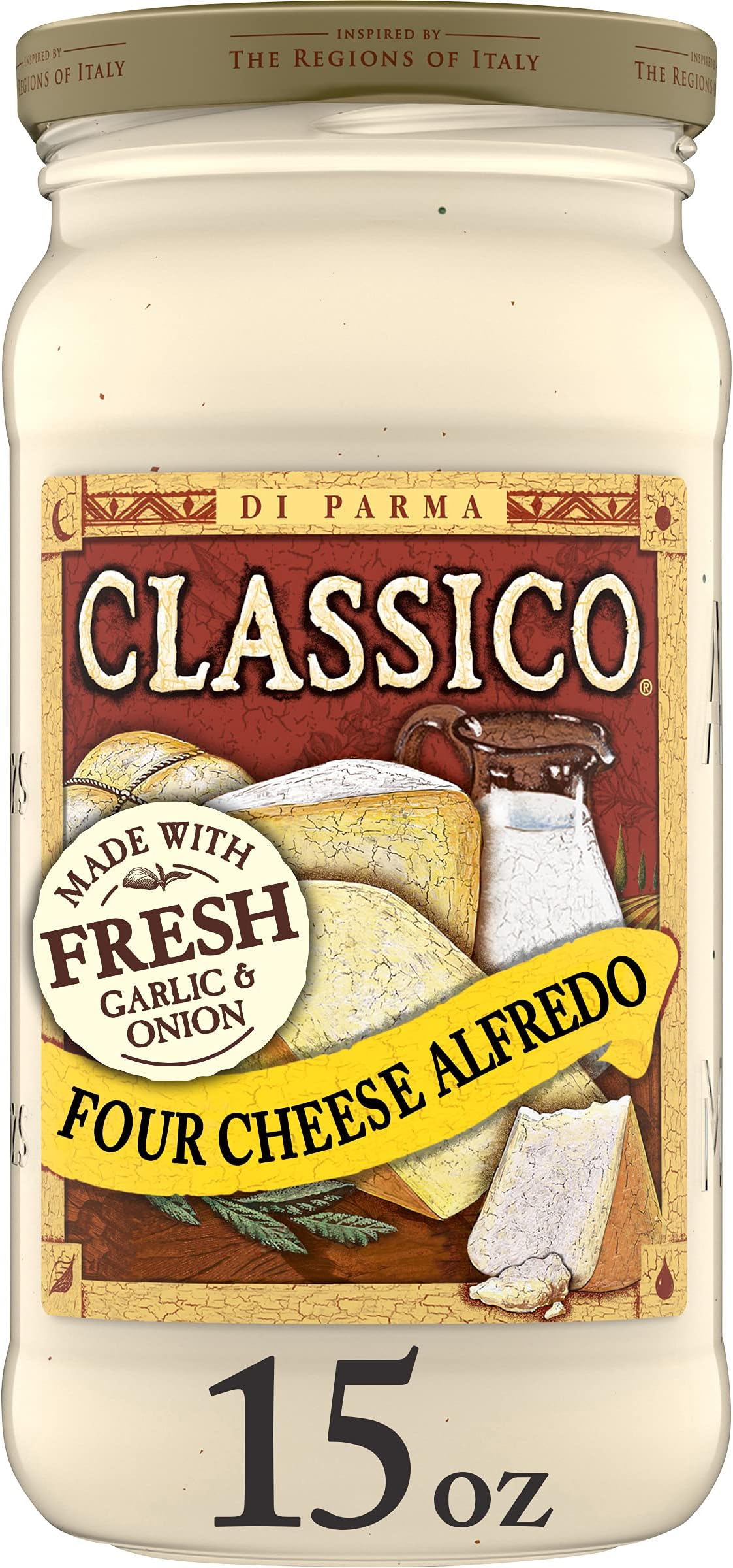 Classico Four Cheese Alfredo Pasta Sauce (15 oz Jar)