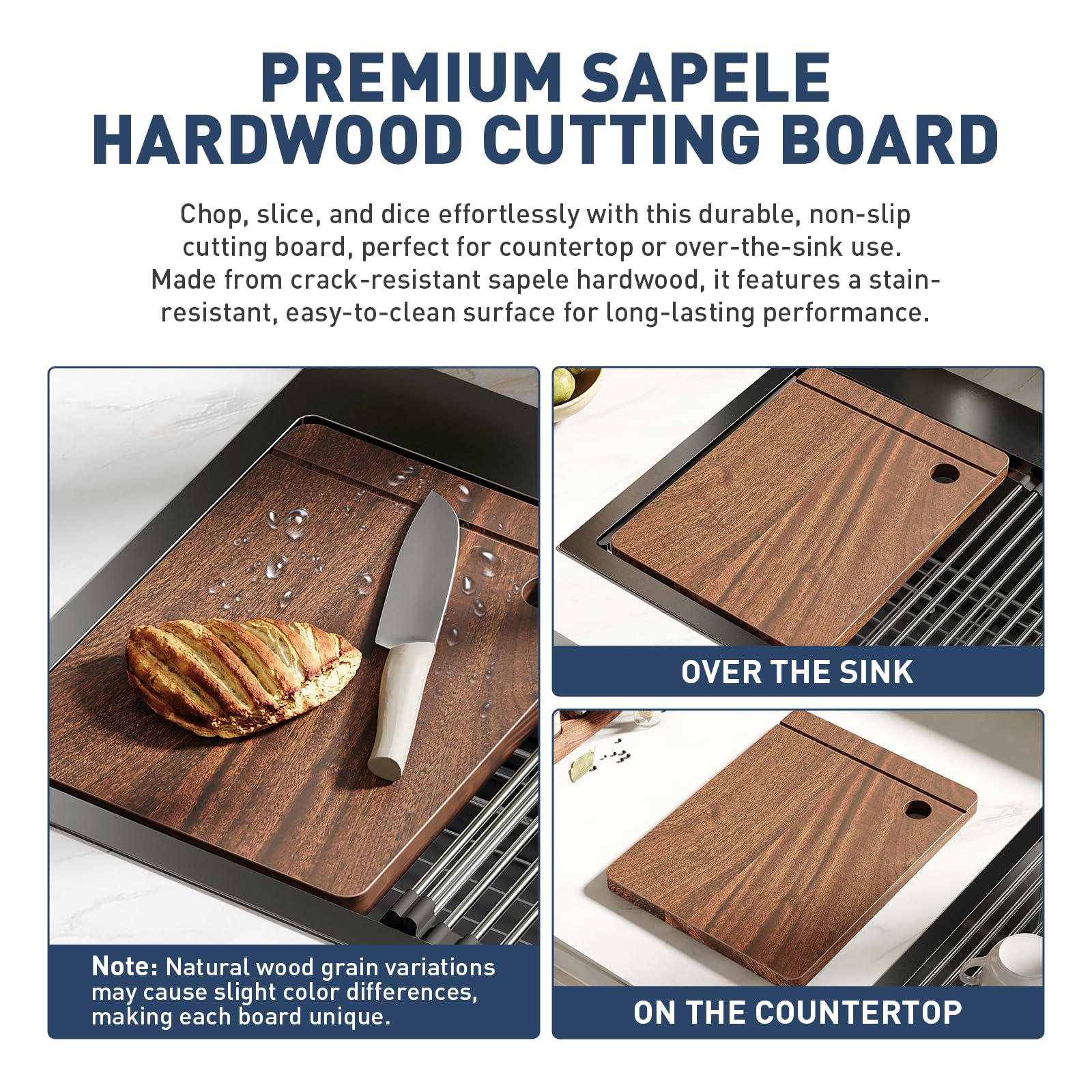 Küchenspüle, Drop-In Edelstahl-Spüle mit einer Schüssel und Zubehör, Moderne Top Mount Workstation Spüle mit Herunterziehbarem Wasserhahn für Bar Küche