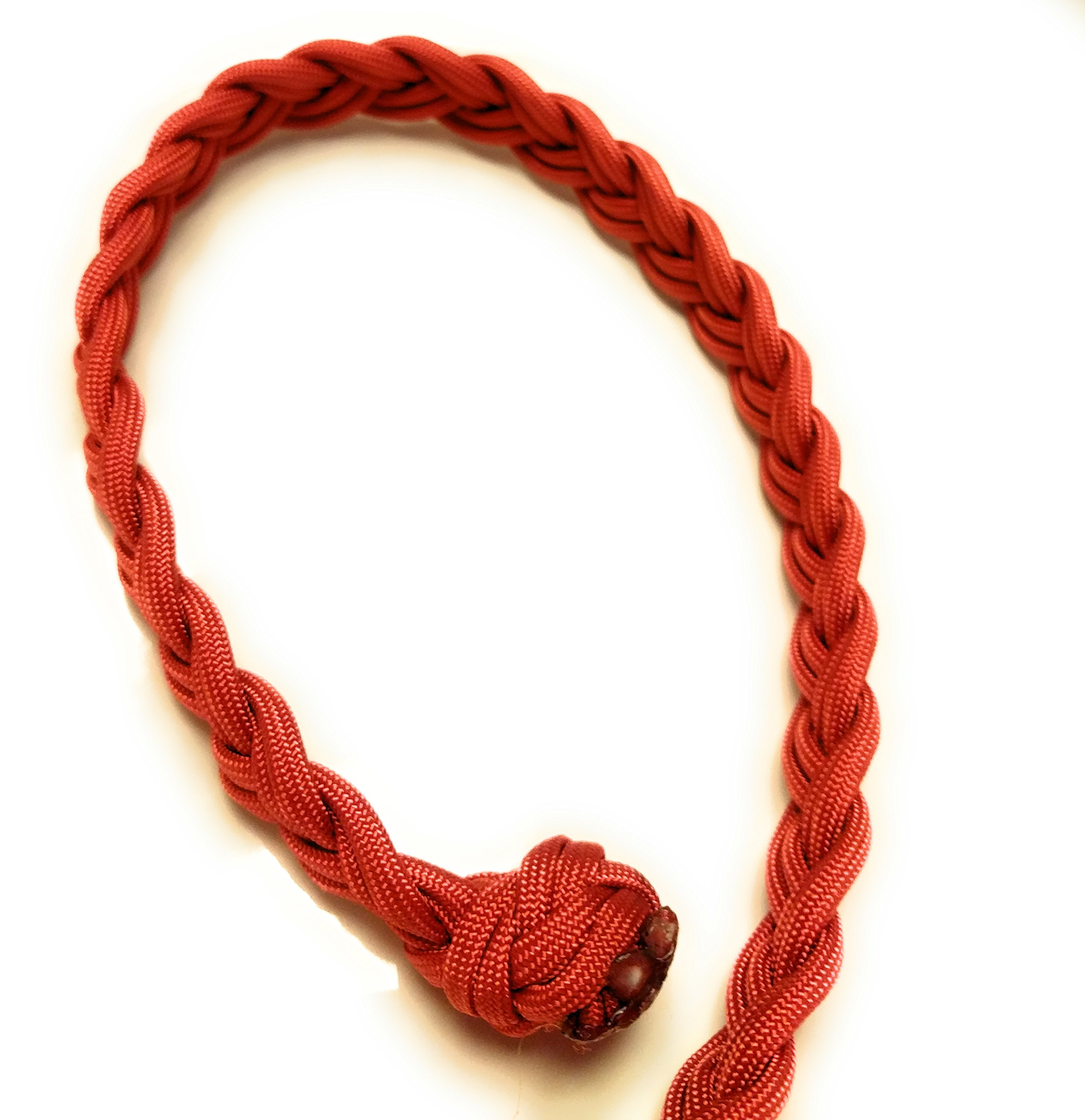 GH8 Length 130cm x Width 2.0cm Hand Knitting Nylon Hands Free Dog Leash Premium Running Dog Leash Brown