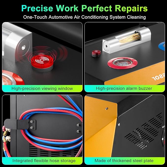 Máquina Recuperadora de Refrigerante Automática R134a y R1234yf, Sistema HVAC Dual miniatura 4