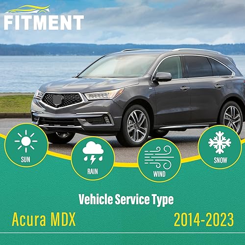 Miniatura 2 de Juego de limpiaparabrisas de 26 pulgadas, 20 pulgadas y 14 pulgadas, repuesto para Acura MDX 2014-2020 prémium para todo tipo de clima (paquete de 3)