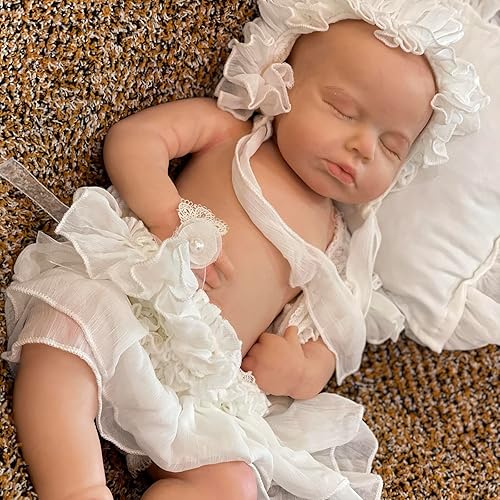 Miniatura 9 de OtardDolls Muñecas Reborn de bebé realistas recién nacidas de 18 pulgadas de silicona suave cuerpo real, lavable con ropa y biberones