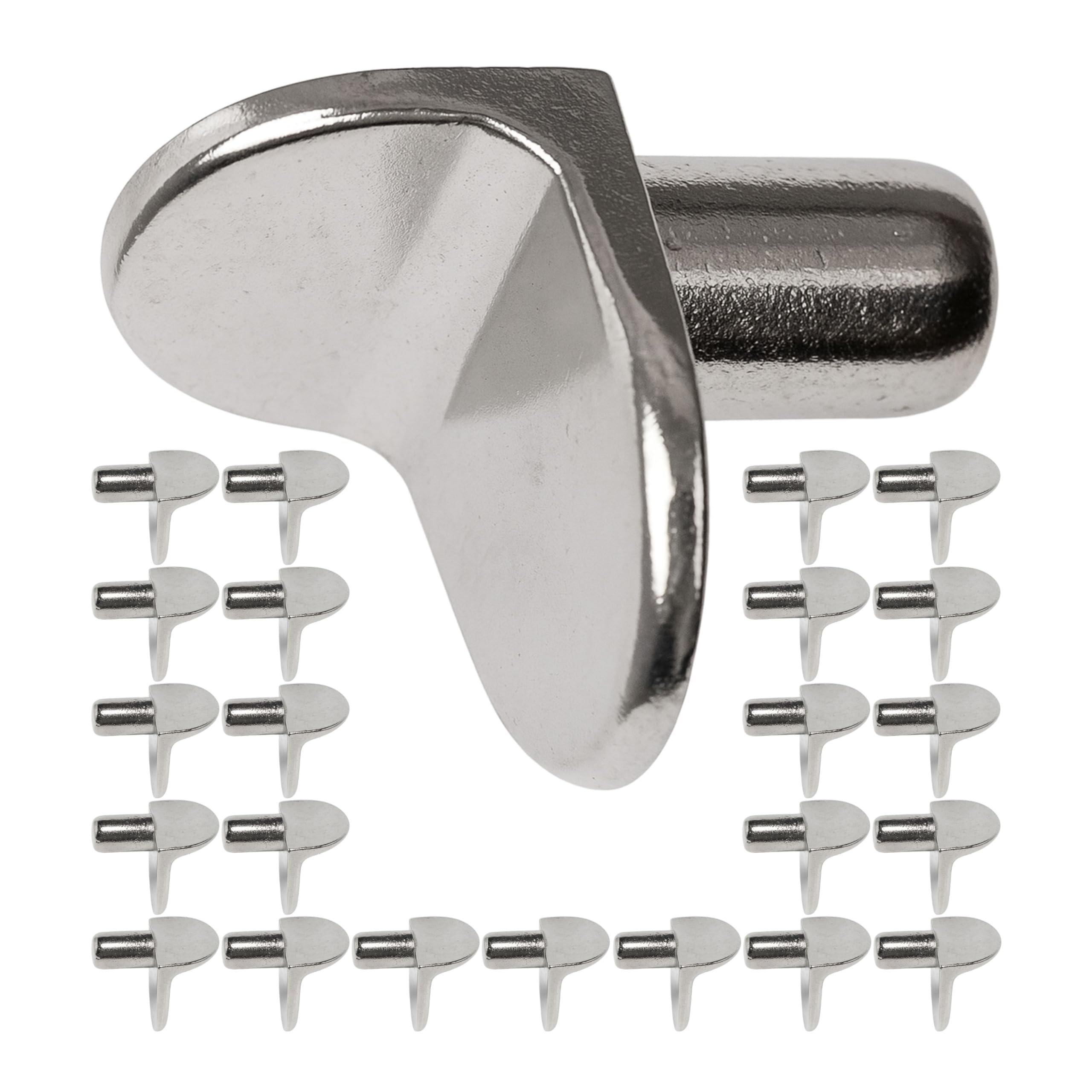 Your Day Mate V2, Ø 5 Mm, 24 Pcs Shelf Support, 24 Pieces, L-Shaped Shelf Support For Ø 5 Mm Drill Holes, Solid Steel Angled Board Screw, Rust-Free, Shelf Holder, D5 Steel Angled Support Shelf, Furniture Support L-Shaped