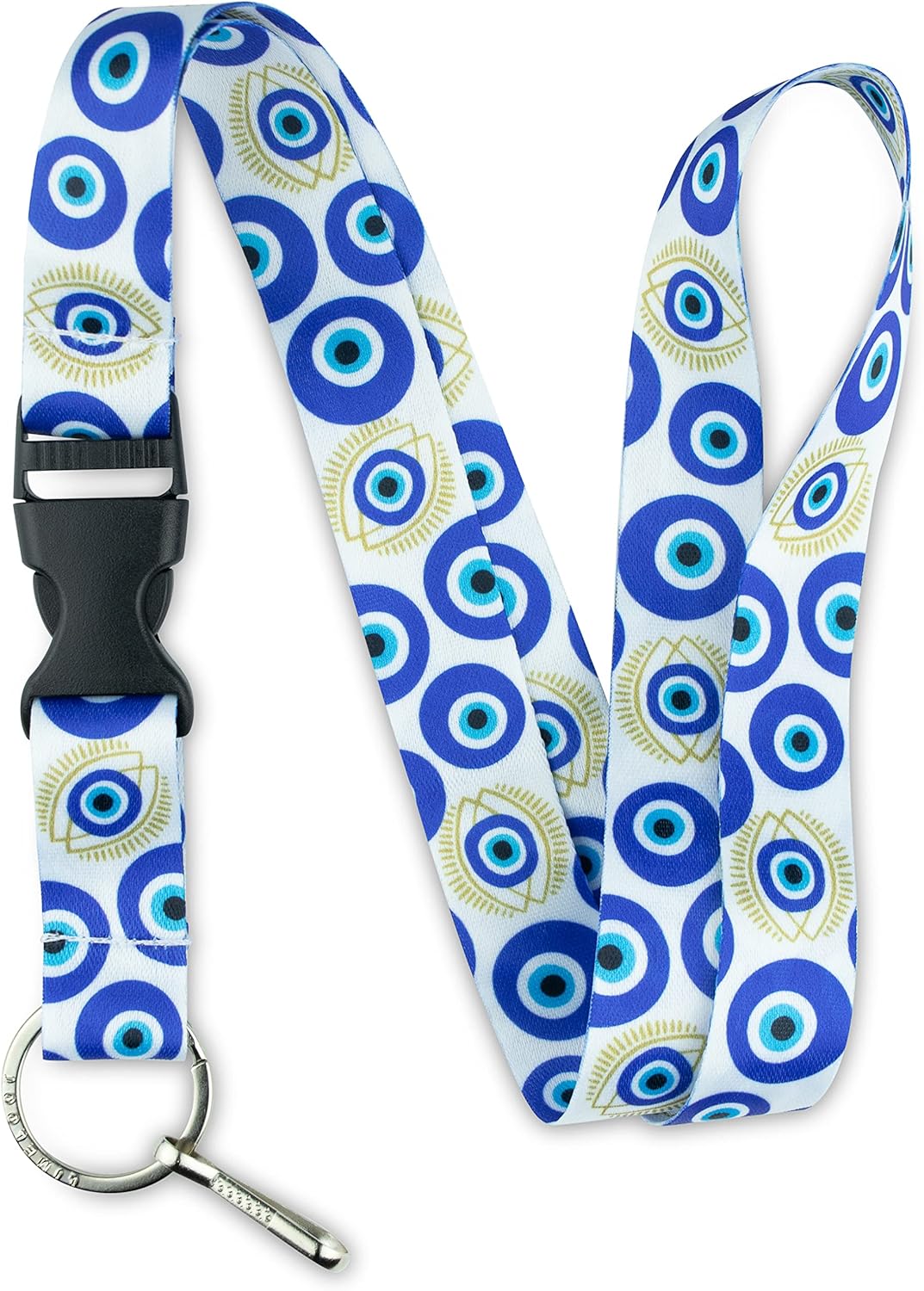 Limeloot Lanyard for Keys, ID Badge, Accessories | Neck Lanyard for Men and Women with Quick Release Buckle and Flat Ring