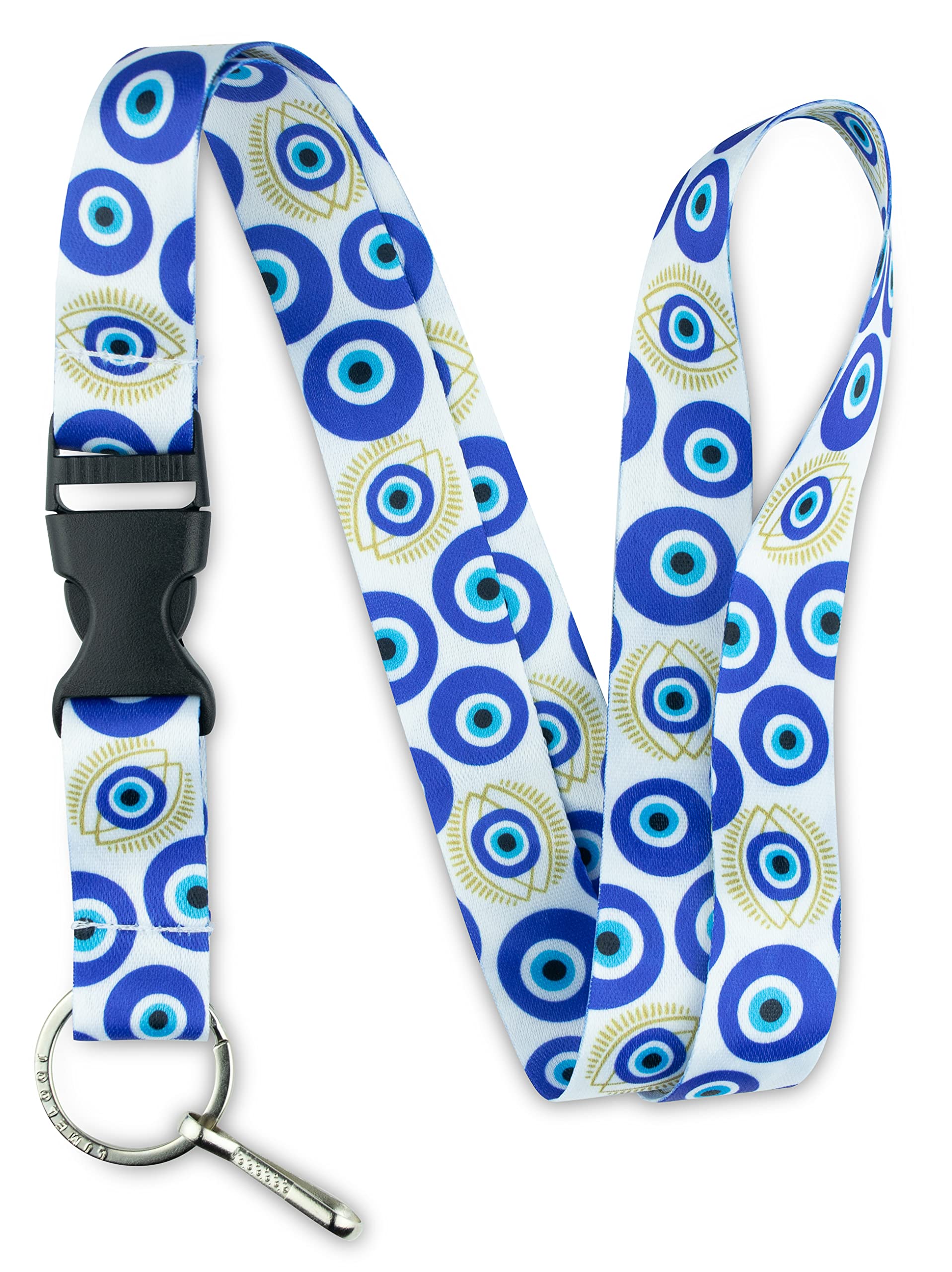 Limeloot Lanyard for Keys, ID Badge, Accessories | Neck Lanyard for Men and Women with Quick Release Buckle and Flat Ring