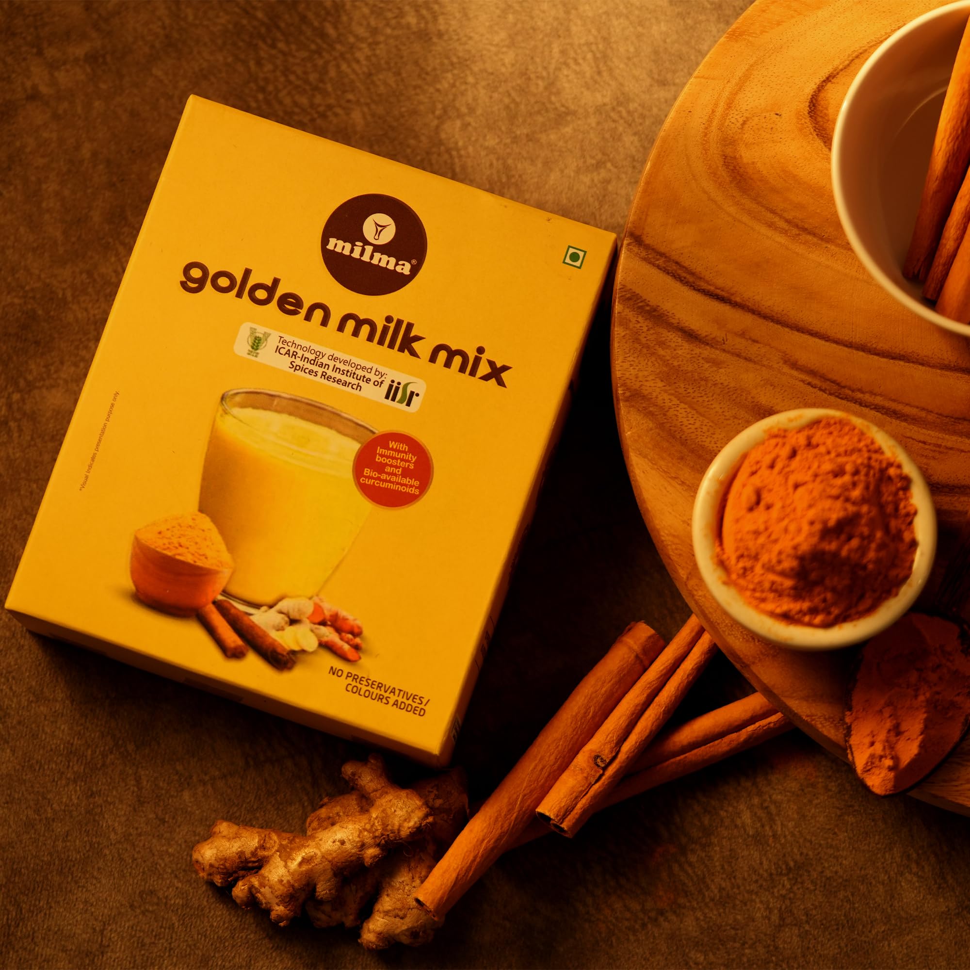 Milma Golden Milk Mix | Turmeric Latte Powder with Bioavailable Curcumin | Ayurvedic Haldi Doodh for Immunity Support | No Preservatives | 500g (Pack of 2, 250g Each) — Amazon image 9