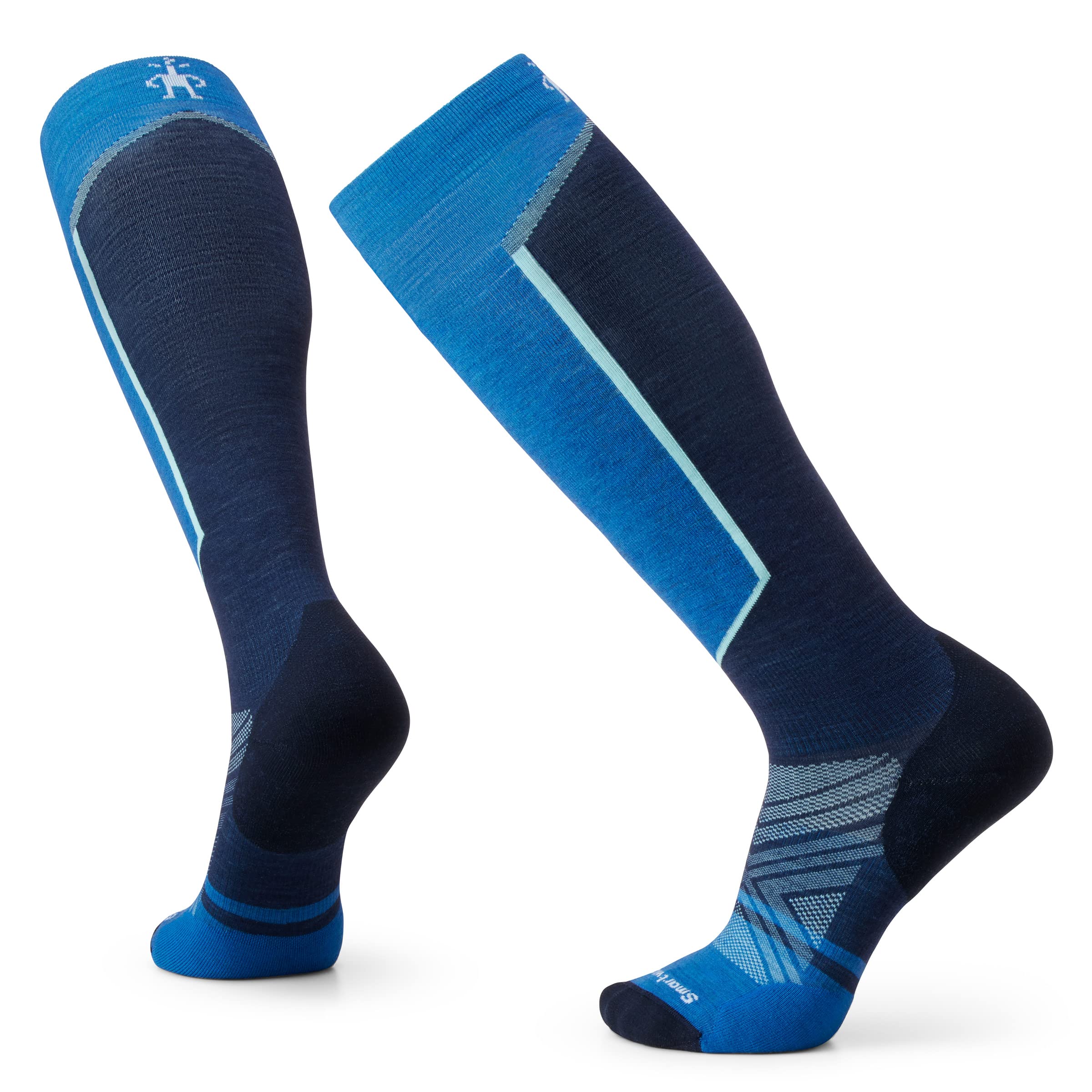 Smartwool Unisex Laguna Blue Ski Targeted Cushion Otc Socks, Medium
