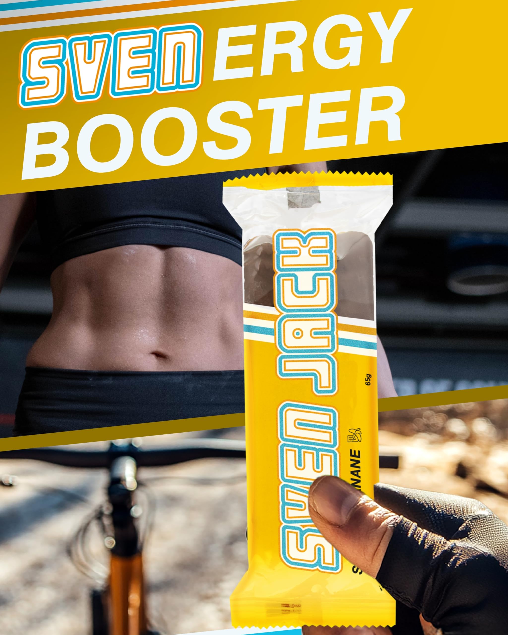 Sven Jack (Energy Cake) Haferriegel Schoko-Banane 20x 65g I Original Haferflocken Energieriegel I Veganer & Laktosefreier Haferriegel I Langkettige Kohlenhydrate & wenig Zucker I Müsliriegel