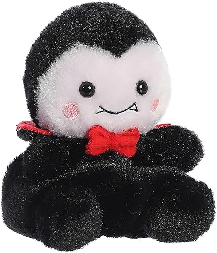 Miniatura 2 de Aurora Spooky Palm Pals Viktor Vampire - Animal de peluche - Juego de bolsillo - Diversión coleccionable - Negro 5 pulgadas