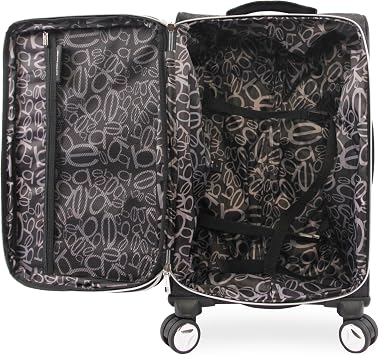 BEBE Carissa 21 Expandable Spinner Carry-on Carry-On Luggage, Bebe Tossed Black
