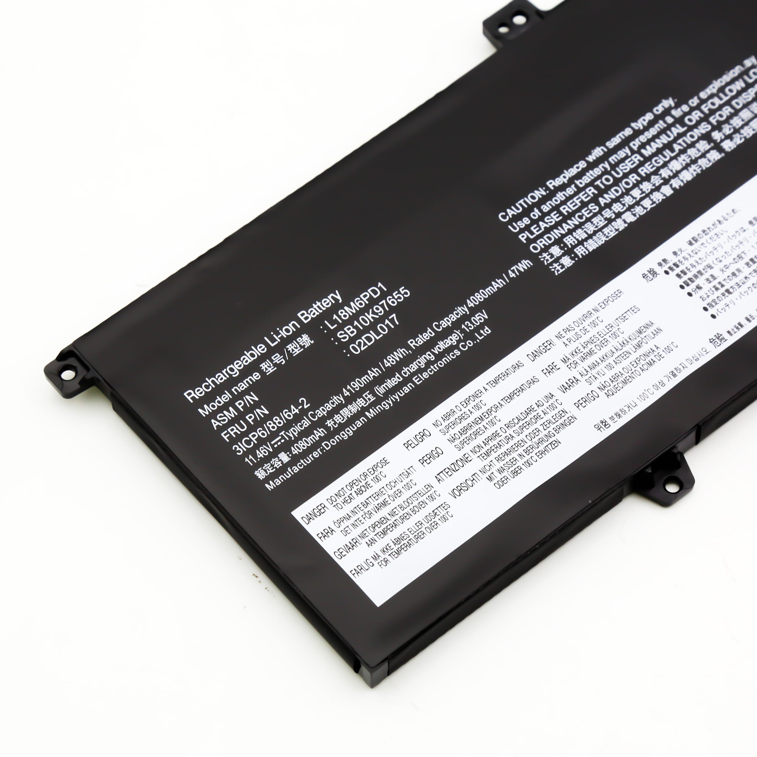 BLESYS L18M6PD1 Bateria do Lenovo ThinkPad X390 X395 Laptop 11,46 V 48 Wh
