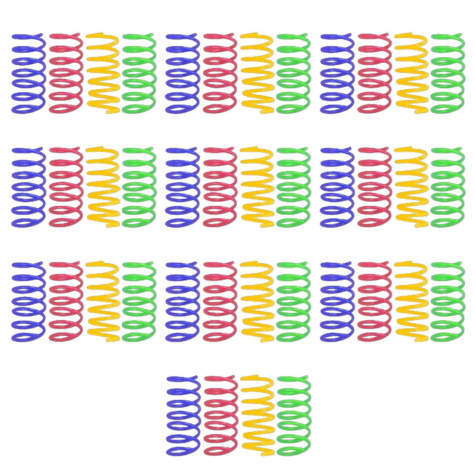 40 Pièces Ressorts en Spirale Chat Jouets Interactif Jouet à Spirale Pliable Plastique Cadeau Animaux Sautant
