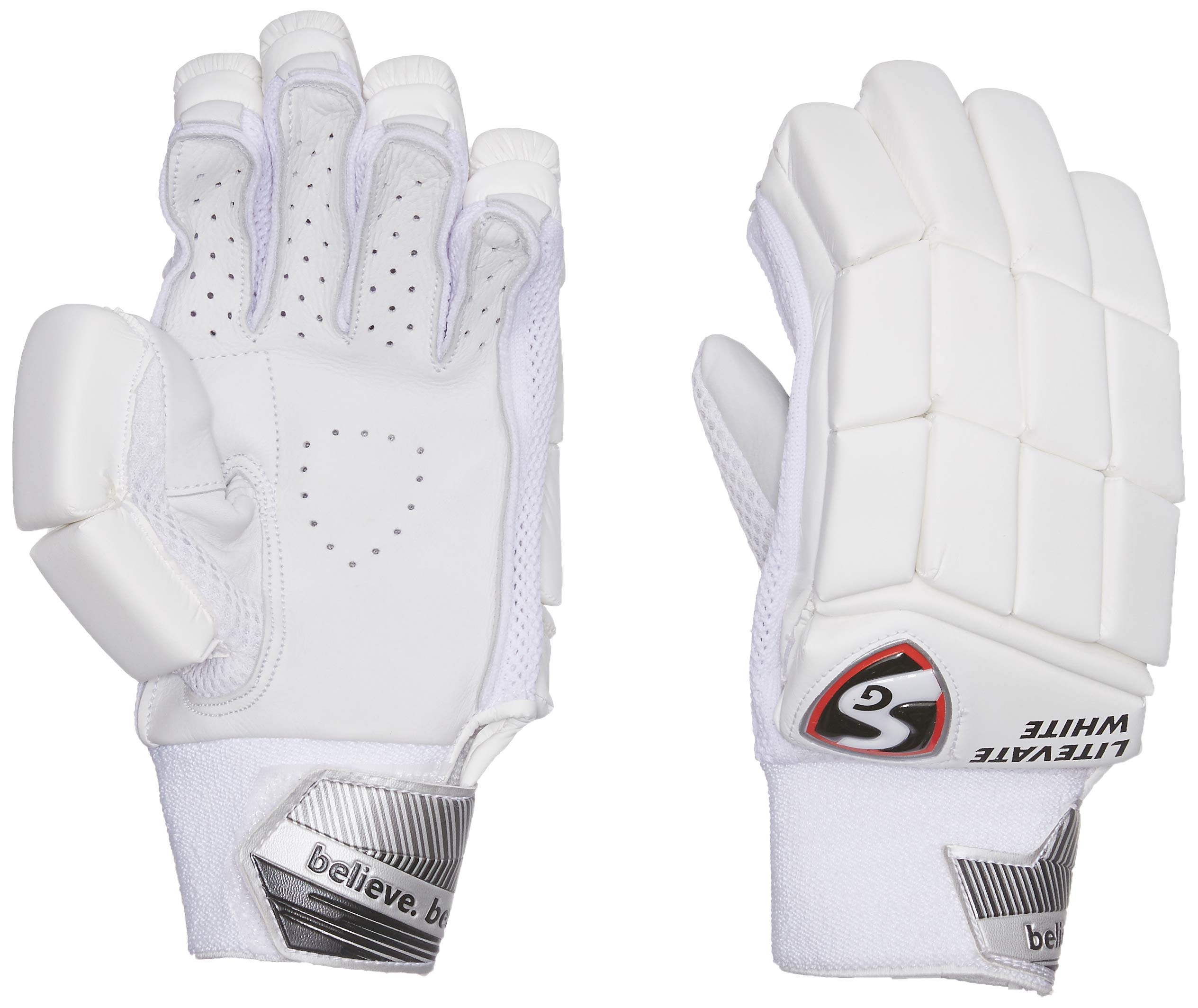 SG LITEVATE White Youth LH Batting Gloves (B081VFQCMY) Amazon Price History, Amazon Price Tracker