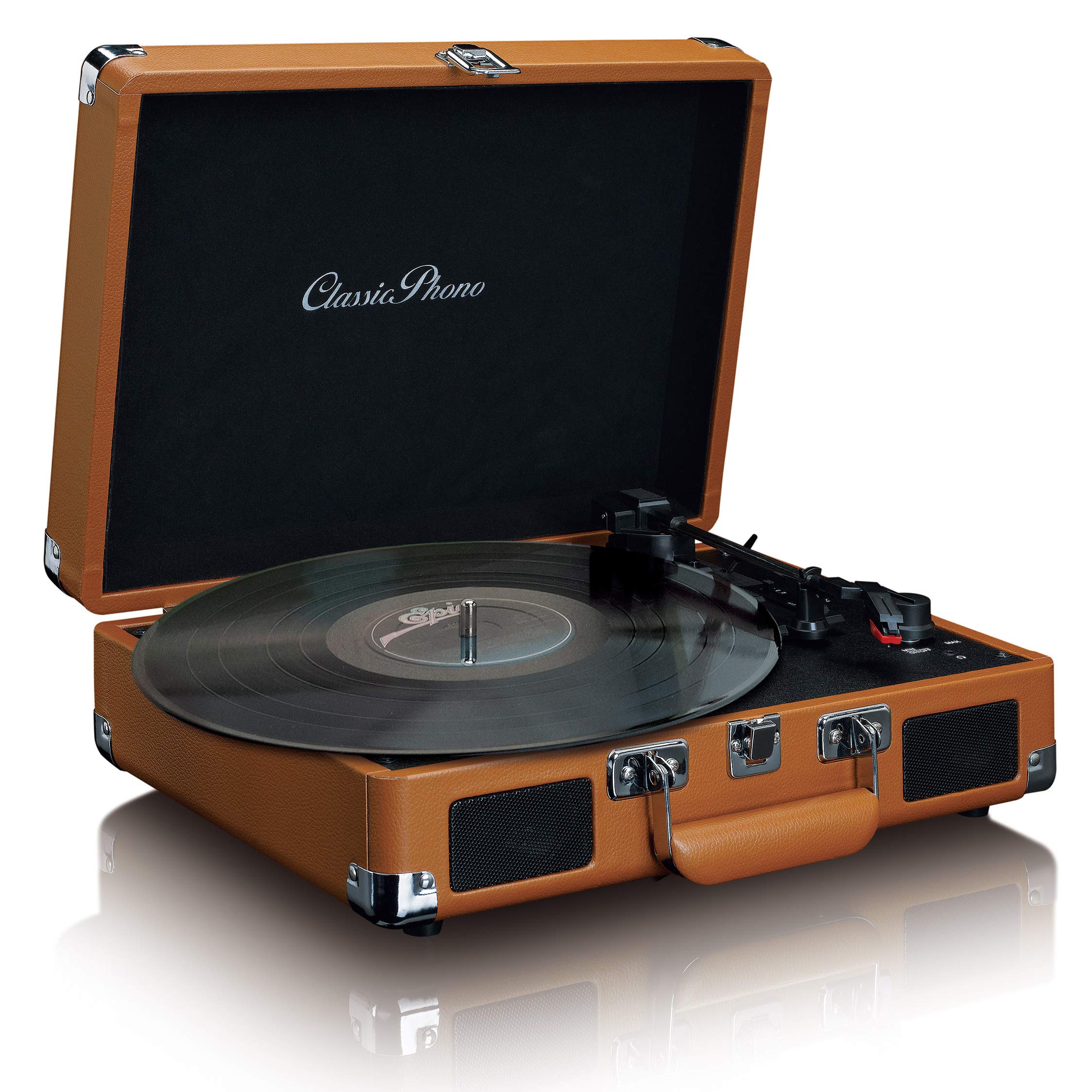 Giradischi Lenco (Tt-10 Wood) Con Amplificatore Integrato 10W X 2 Traz.A Cinghia