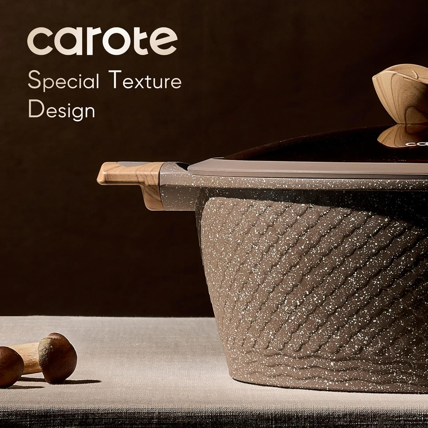 CAROTE 26PCS Pots and Pans Set Non Stick, Cookware Set Pots and Pans Induction Cook Ware, Nonstick Kitchen Cooking, PFOA Free - Image 5