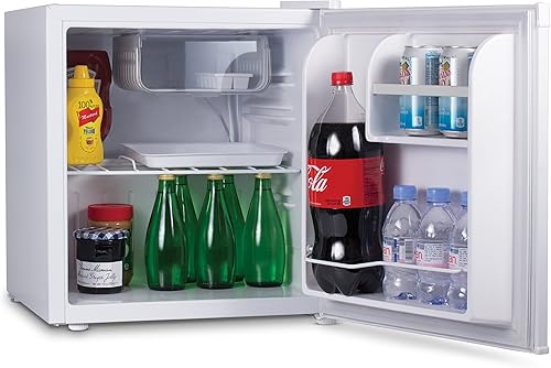 Miniatura 2 de Commercial Cool Refrigerador compacto de 1.6 pies cúbicos, mini refrigerador de una puerta con compartimento enfriador, refrigerador personal para