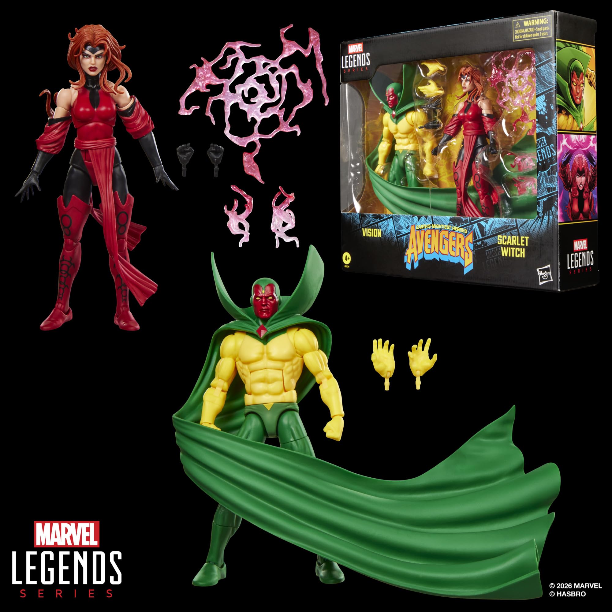 Marvel Legends Series Vision & Scarlet Witch, Avengers: The Crossing Comics Action-Figuren zum Sammeln (15 cm)