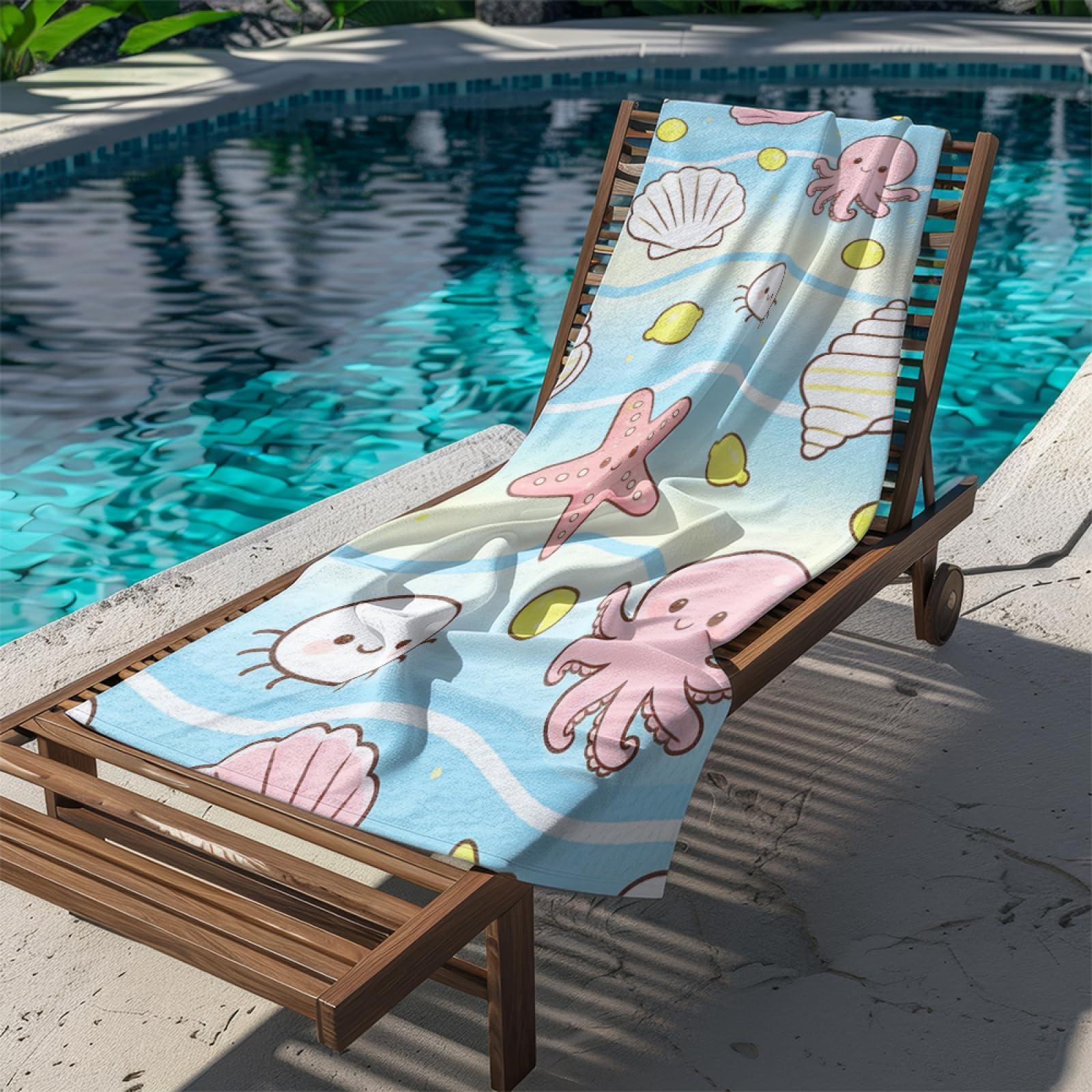 Fouta PlagePlage Jaune Mer Modèle Surdimensionné avec Diverses Tailles, Respirante et Portable, Parfaite pour Voyages Sorties Piscine et Usage Extérieur Quotidien 90x160 cm