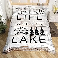 Vista 32 de Castle Fairy Funda de edredón de geometría moderna, tamaño Queen, funda de edredón verde y azul con 2 fundas de almohada para adolescentes