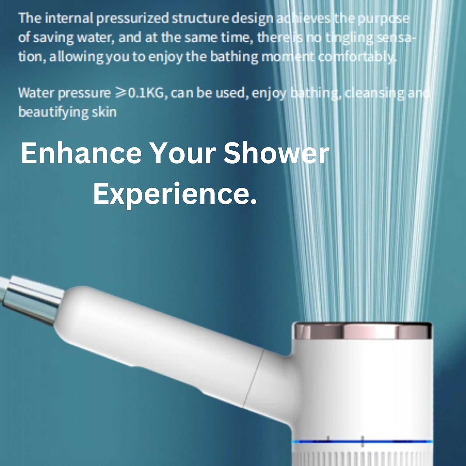 Hydrogen Generator Shower Head – High Pressure Handheld with Vitamin C Filter, Water Softener, Aromatherapy – Removes Chlorine, Hydrates Skin & Hair – 1200ppb Hydrogen