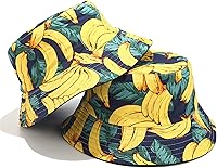 Vista 3 de Mashiaoyi Sombrero de pescador reversible de doble cara con estampado unisex