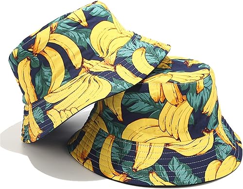 Miniatura 3 de Mashiaoyi Sombrero de pescador reversible de doble cara con estampado unisex