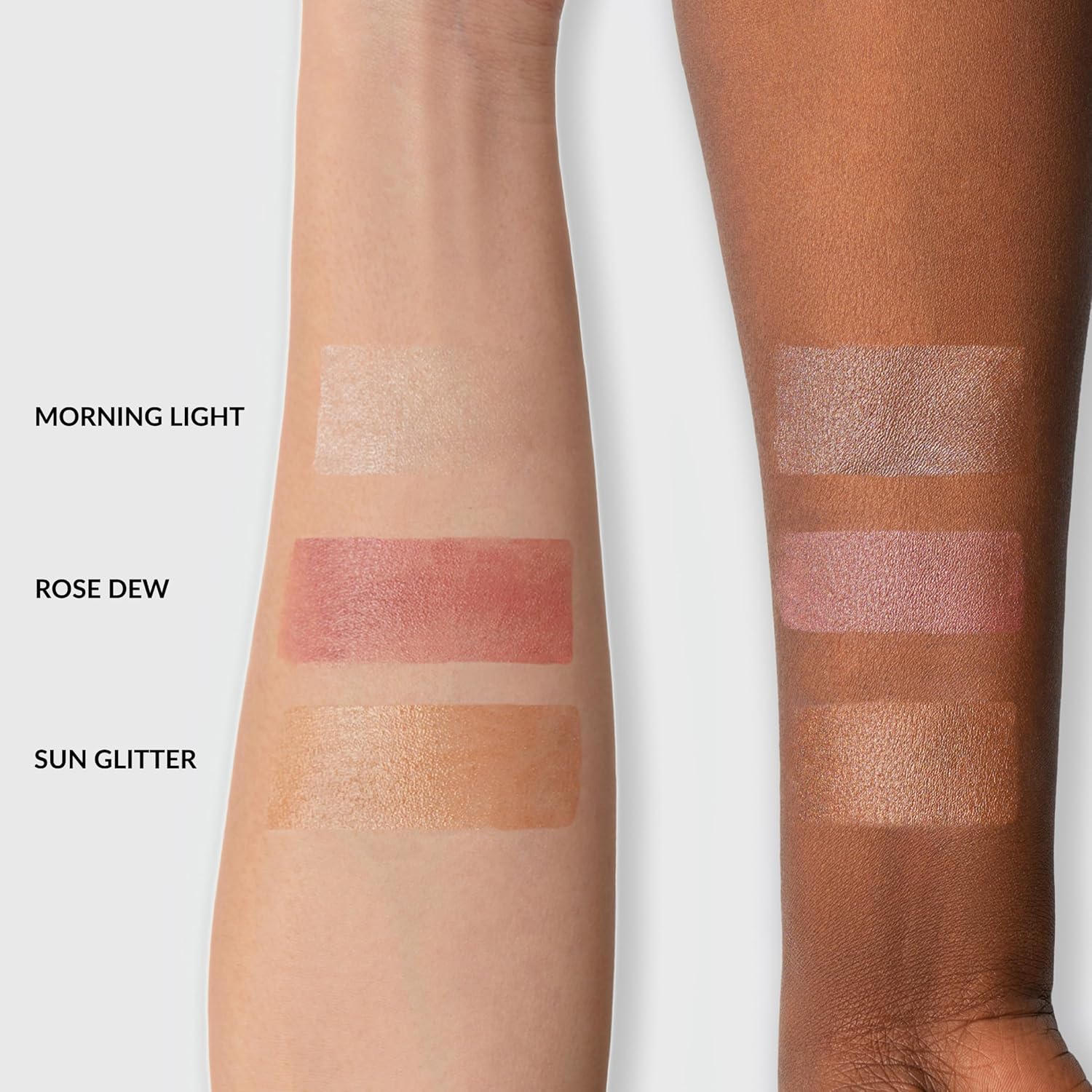 Mango People Dewy Glow Cream Highlighter Stick, Highlighter Makeup and Body Glitter, Infused with Black Currant, Ashwagandha, Brahmi and Triphala, Rose Dew, 0.17 oz