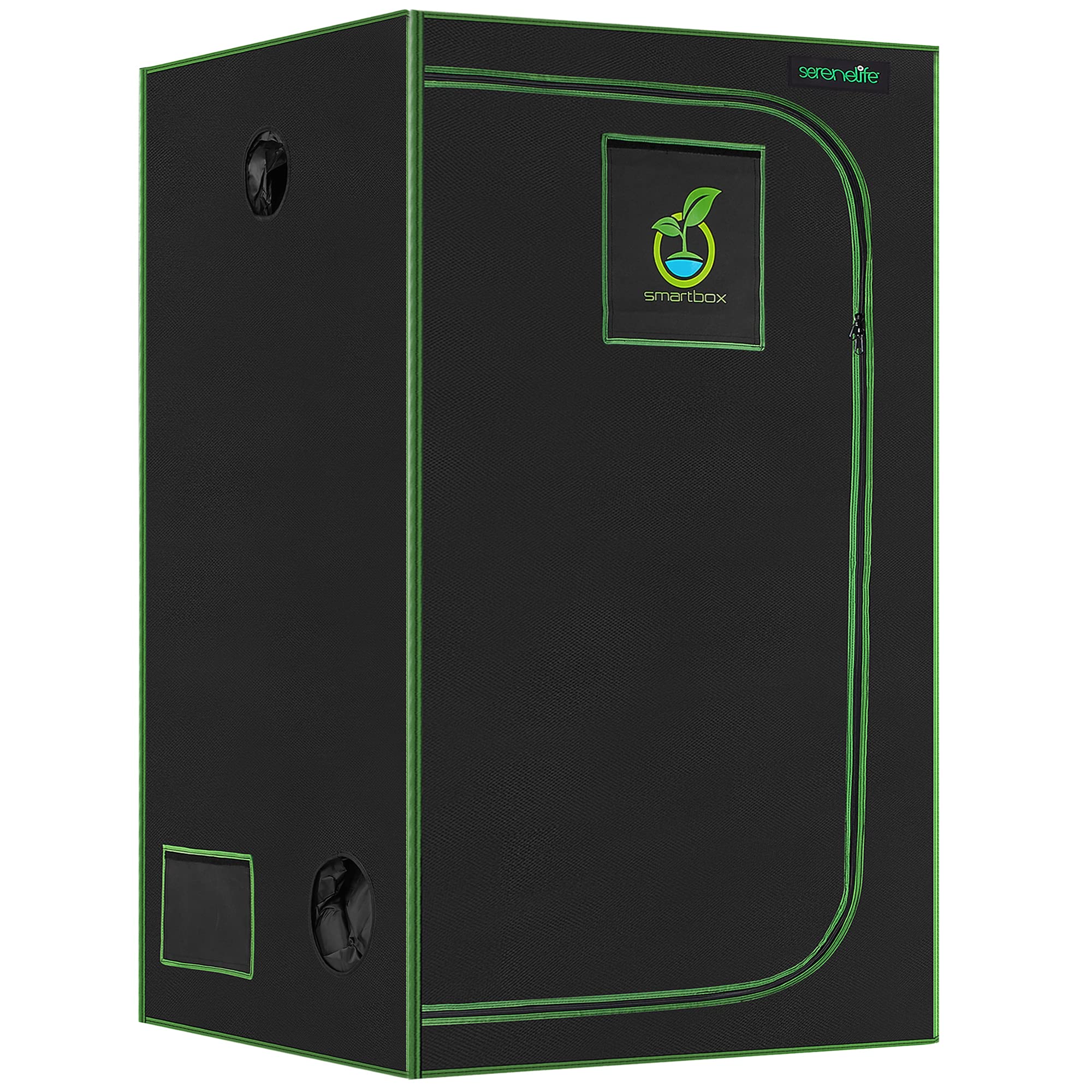 SereneLifeHome Medium Hydroponic Grow Tent Garden-48 x 48 x 80 Indoor Plant Growing System w Durable Reflective 600D