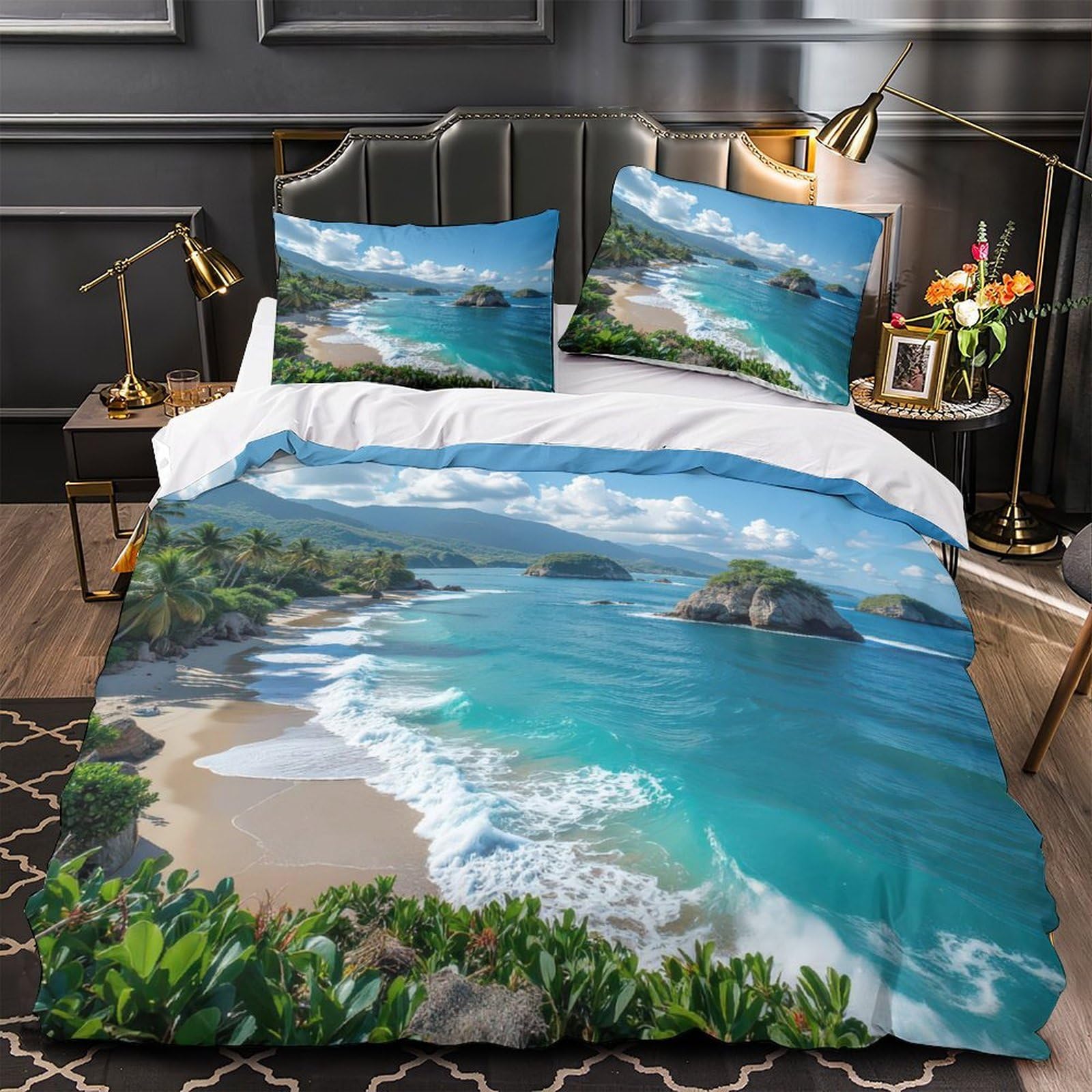Housse de couette voilier 3D pour créer une chambre marine style côtier chaleureux